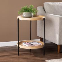 Verlington Round End Table - Natural