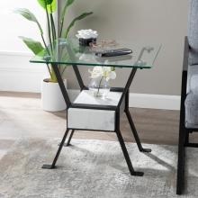 Darvette Glass-Top End Table