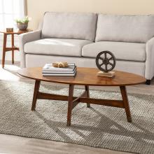 Rhoda Oval Midcentury Modern Coffee Table