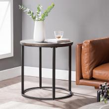 Landsmill Round Industrial End Table