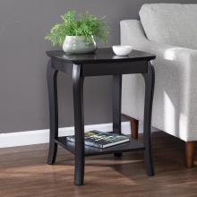 Ava Square End Table - Black