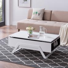 Lyra White Lift-Top Cocktail Table