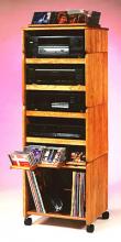 Modular Hardwood Oak CM-4 Storage Stand
