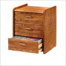 Stackable Solid Hardwood Media Cabinet