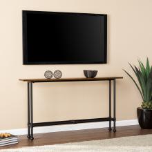 Agnew Console Table - Black w/ Espresso