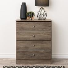 Astrid 4-Drawer Dresser, Drifted Gray