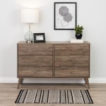 Milo 6-drawer Dresser, Drifted Gray