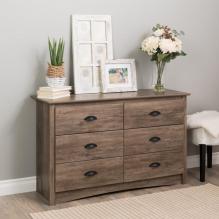 Salt Spring Children's 6-Drawer Dresser, Drifted Gray