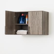 Elite 32 inch Stackable Wall Cabinet, Drifted Gray