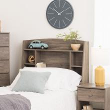 Astrid Twin Headboard, Drifted Gray