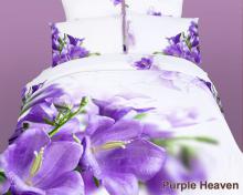 Romantic Bedding King size Egyptian Cotton Duvet Cover Set, Purple Heaven by Dolce Mela, DM442K
