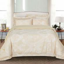 Jacquard King Duvet Cover Set Fitted Sheet Bedding | Dolce Mela DM503K