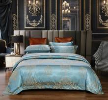 Duvet Cover 6 Piece Set Jacquard Bedding, Queen Size - Lille by Dolce Mela