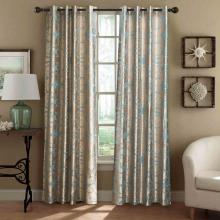 Curtains Damask Jacquard, Grommet, Semi-Blackout, Tall 60x100 inches