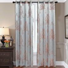 Curtains Damask Jacquard Grommet Semi-Blackout, Tall 60x100, Bordeaux by Dolce-Mela