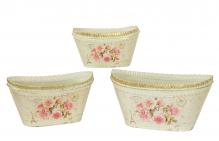 French country vintage planter vases Dolce Mela DMMV693-S3