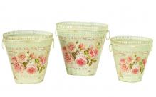 French country vintage planter vases Dolce Mela DMMV743-S3