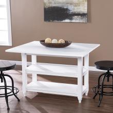 Alverton Convertible Console to Dining Table - White
