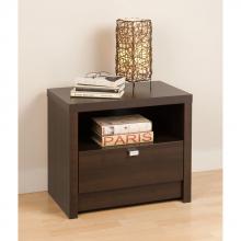 Espresso Series 9 Designer 1 Drawer Nightstand
