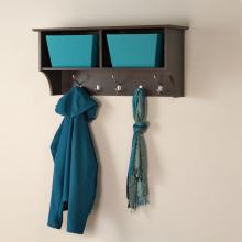 Espresso 36-inch Wide Hanging Entryway Shelf