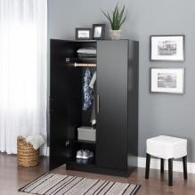 Elite 32 inch Wardrobe Cabinet, Espresso