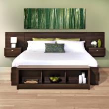 Series 9 Designer Floating King Headboard with Nightstands