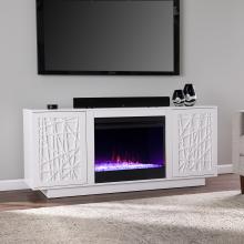Delgrave Color Changing Fireplace w/ Media Storage