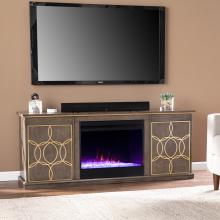 Yardlynn Color Changing Fireplace Console w/ Media Storage