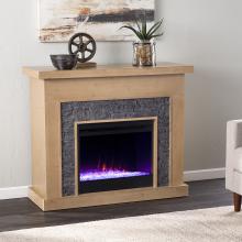 Standlon Color Changing Fireplace w/ Faux Stone Surround