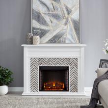 Hebbington Tiled Marble Fireplace