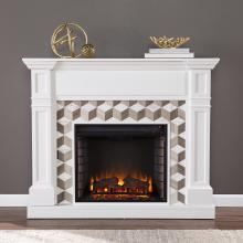 Darvingmore Electric Fireplace w/ Marble Surround