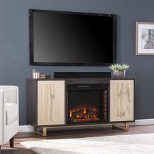 Wilconia Electric Media Fireplace w/ Carved Details