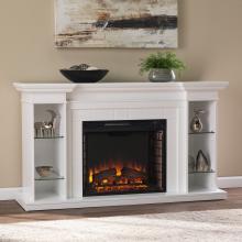 Henstinger Electric Fireplace w/ Bookcase