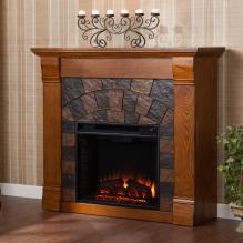 Elkmont Electric Fireplace - Salem Antique Oak