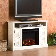 Holly & Martin&trade; Savannah Media Electric Fireplace-Antique White