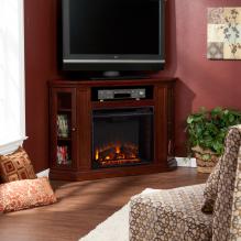 Claremont Convertible Media Electric Fireplace - Cherry