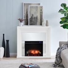 Stadderly Mirrored Electric Fireplace