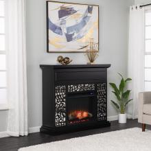 Wansford Contemporary Electric Fireplace w/ Touch Screen Control Panel - Black
