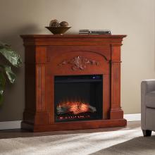 Sicilian Touch Screen Electric Fireplace - Mahogany