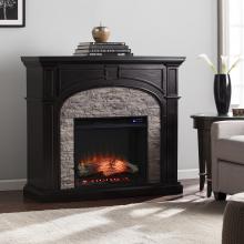 Tanaya Electric Fireplace w/ Faux Stone