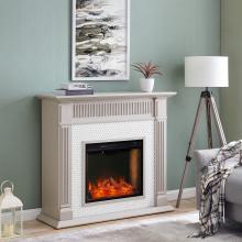 Chessing Penny-Tiled Smart Fireplace