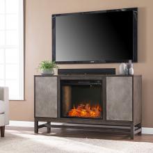 Lannington Smart Fireplace w/ Media Storage