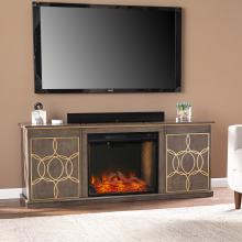 Yardlynn Smart Fireplace Console w/ Media Storage