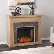 Standlon Smart Fireplace w/ Faux Stone Surround
