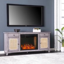Edderton Smart Fireplace w/ Media Storage