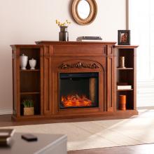 Chantilly Smart Fireplace w/ Bookcases