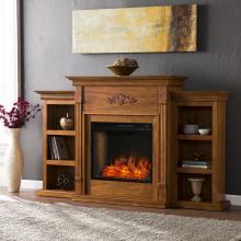 Tennyson Smart Bookcase Fireplace