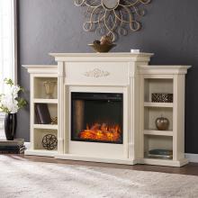 Tennyson Smart Bookcase Fireplace