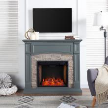 Seneca Smart Media Fireplace - Gray