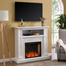 Nobleman Smart Media Fireplace w/ Tile Surround